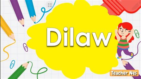 dilaw in english